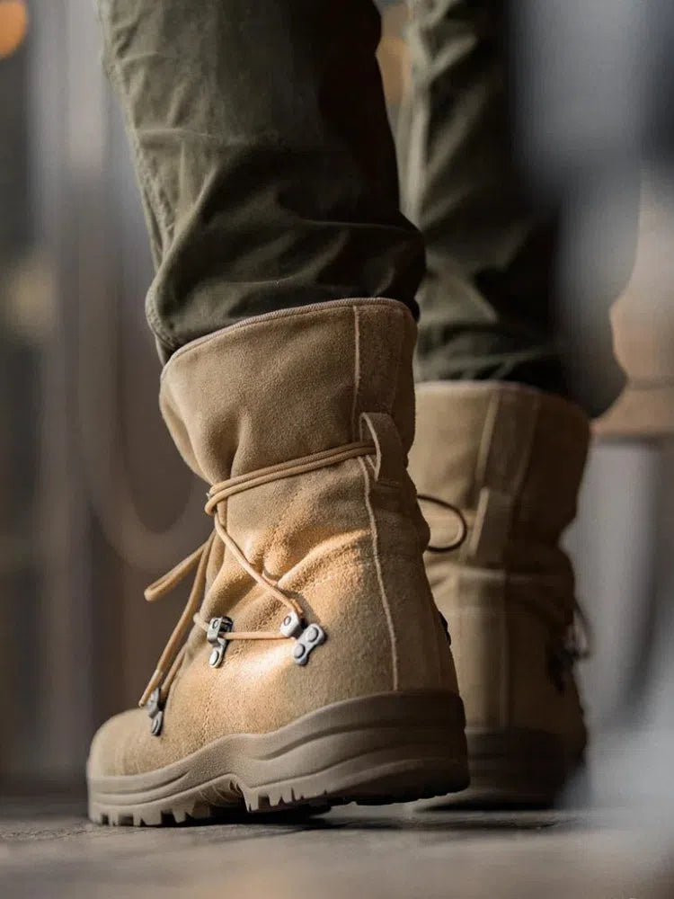 Lace-Up Suede Hiking Boots for Outdoor Adventures