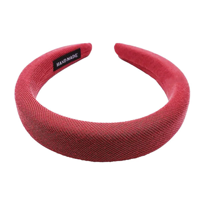 Barbiecore Headband with Plastic and Polyester Blend