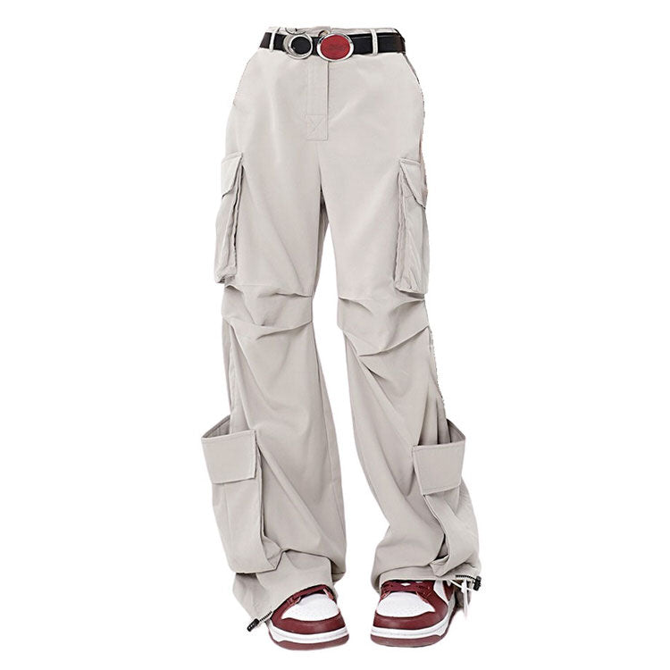 Chemistry Aesthetic Cargo Pants with Wide Leg Design