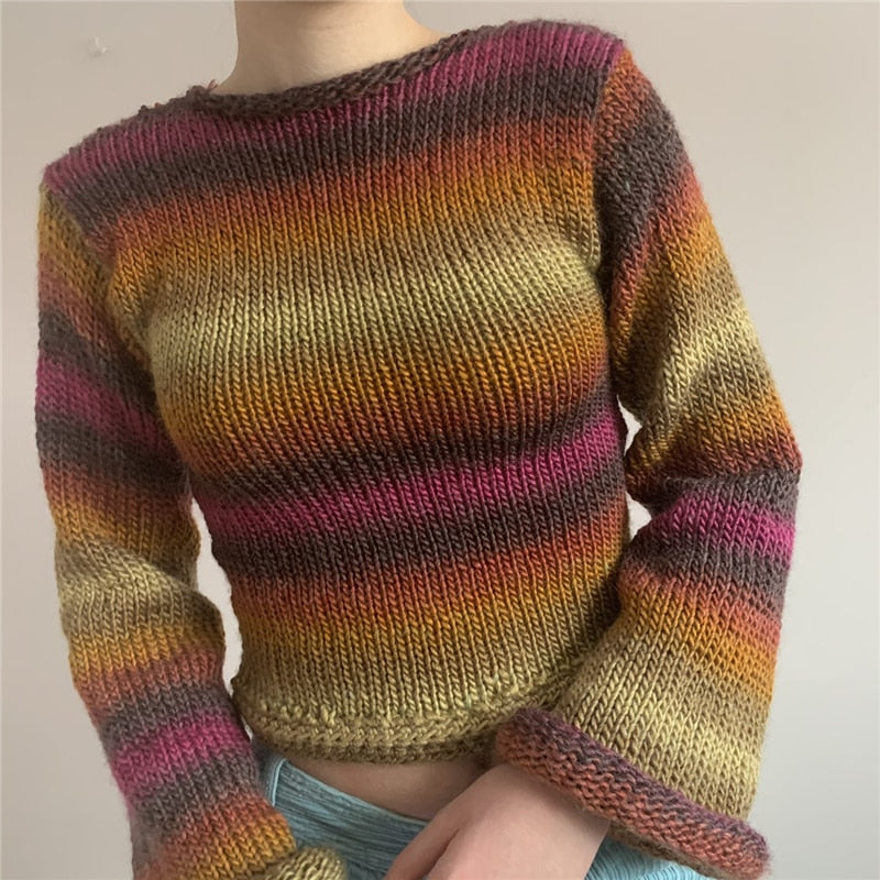 Fairy Grunge Rainbow Sweater