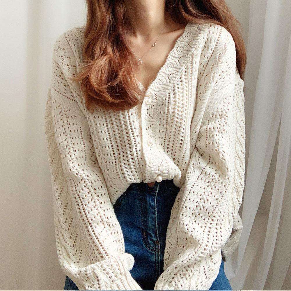 Vintage Elegant Cropped Sweater