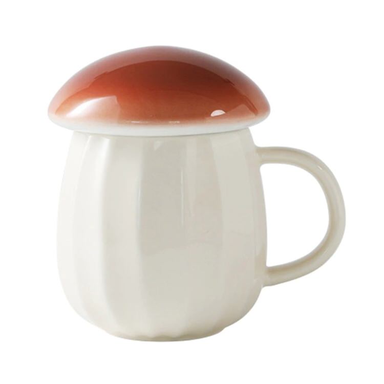Whimsical Mushroom-Shaped Ceramic Mug