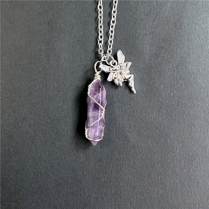 Fairy Grunge Crystal Necklace