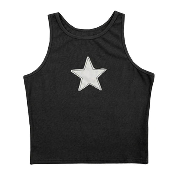 Skater Girl Star Tank Top - Polyester Material In 3 Sizes
