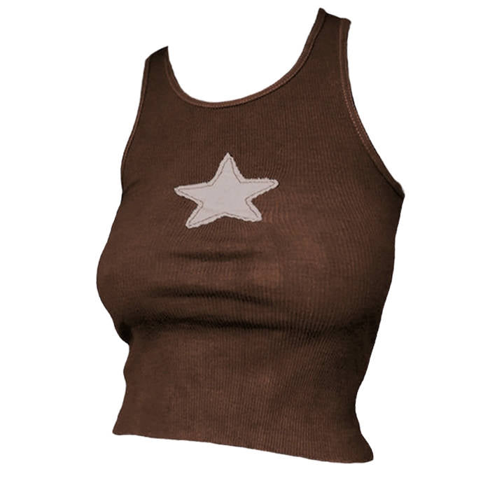 Skater Girl Star Tank Top - Polyester Material In 3 Sizes