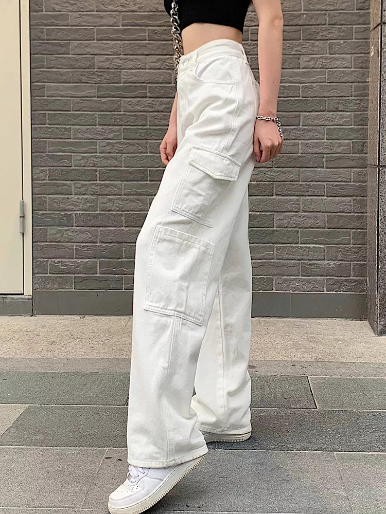 3 Pocket High Waisted Cargo Trousers