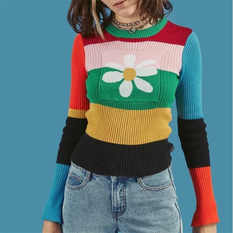 Flower Knitted Sweater