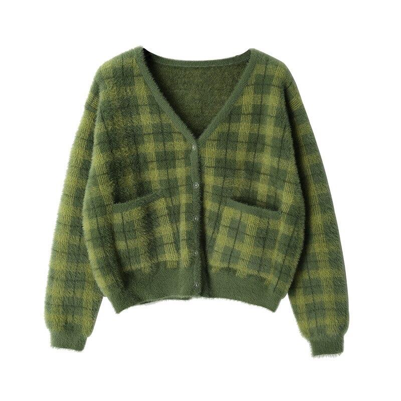 Indie Girl Green Cropped Sweater
