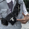 Black Multi Pocket E Girl Chest Bag