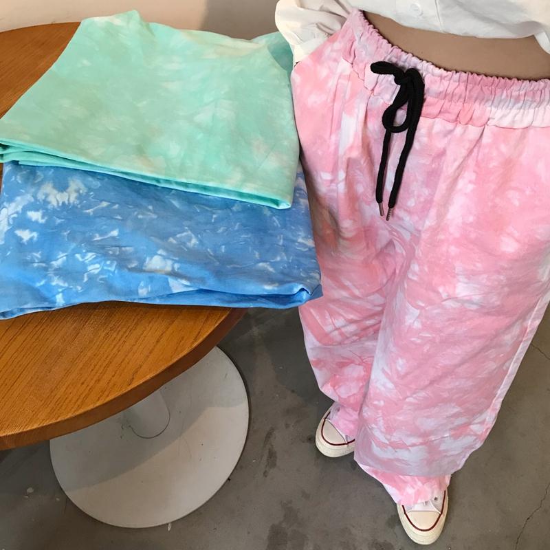Pastel Aesthetic Tie Dye Printed Jogger Pants