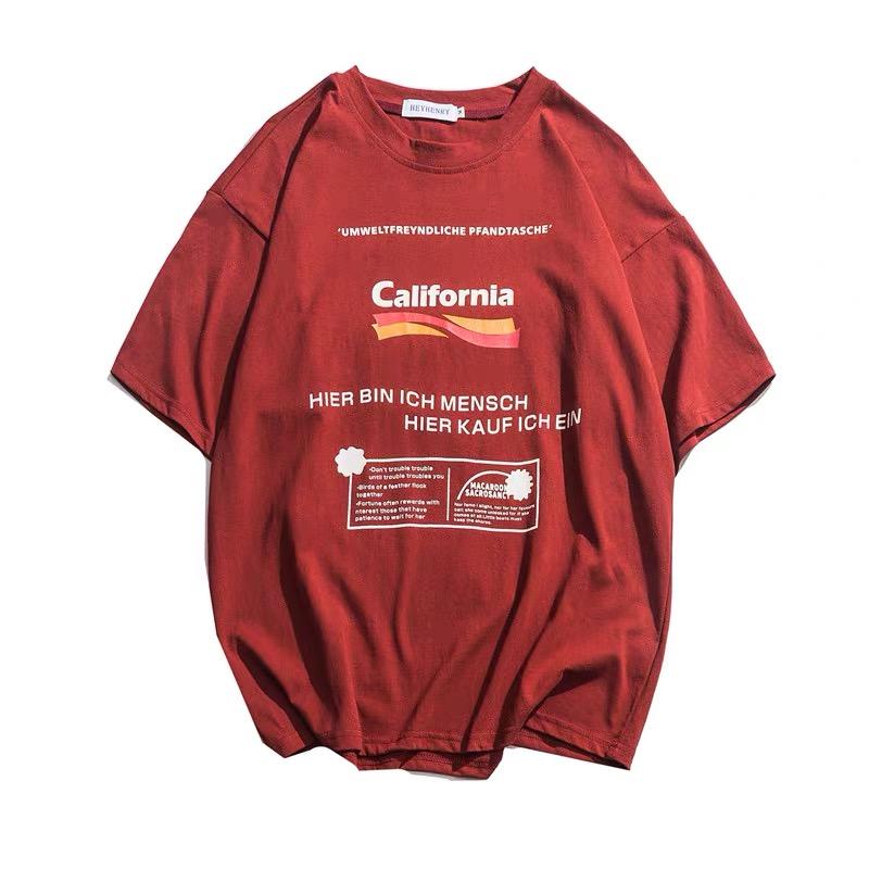 Sale California Print Tumblr Aesthetic Oversized T-Shirt