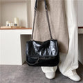 Vintage Quilted Pu Leather Thin Chain Strap Shoulder Bag