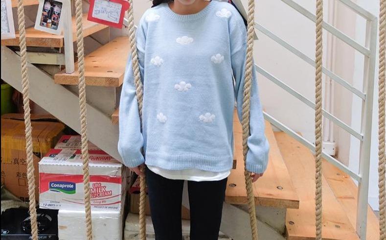 Kawaii Clouds Soft Sweater