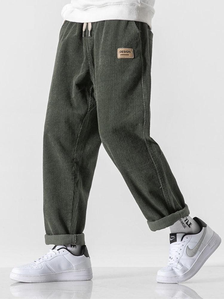 Cozy Corduroy Jogger Pants with Soft Boy Style